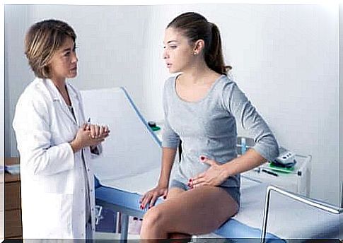 Gynecological consultation between women. 