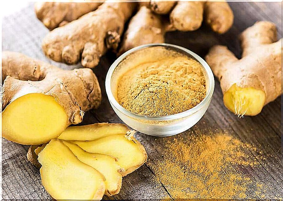 Ginger powder.