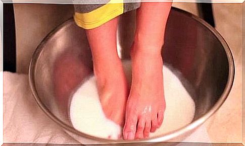 treatment with milk to have pretty feet