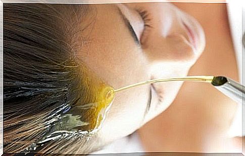 olive oil on hair